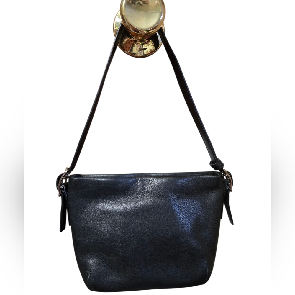 VTG Coach Black Leather Mini Bag